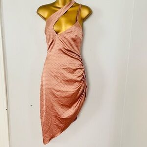 Oh Polly rhinestone asymmetrical SEXY cut out mini dress
